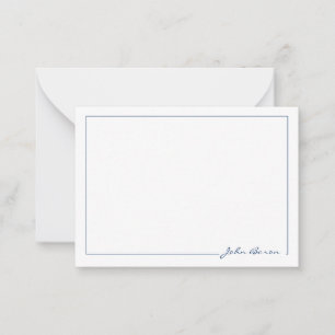 Minimalist Personalised Stationery Note Card