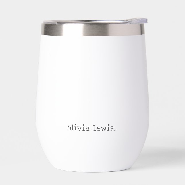 Minimalist Personalised Typewriter-Style Name (Left)