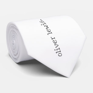 Minimalist Personalised Typewriter-Style Name Tie