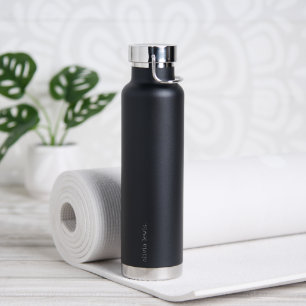 Minimalist Personalised Typewriter-Style Name Water Bottle