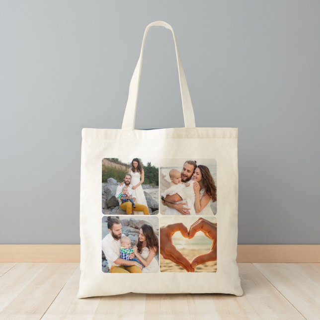 Minimalist Personalized Photo Tote Bag (Creator Uploaded)