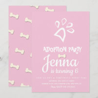 Minimalist Pet Dog Paw Birthday Party