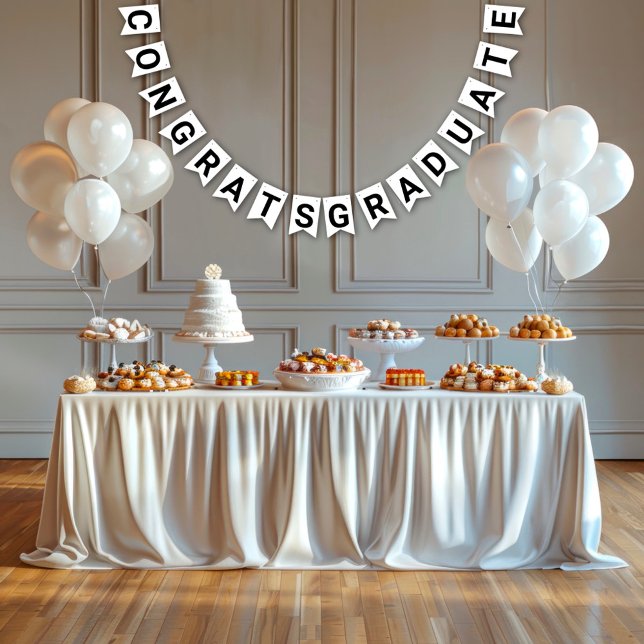 Minimalist Photo 8th Grade Graduation Bunting Bunting (Creator Uploaded)