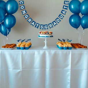 Minimalist Photo 8th Grade Graduation Bunting Bunting