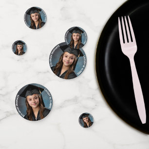 Minimalist Photo 8th Grade Graduation Confetti