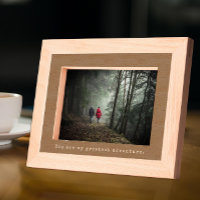 Minimalist Photo and Typewriter Caption