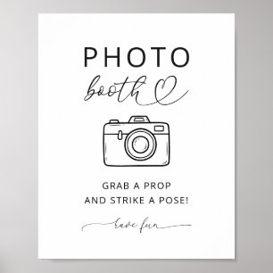 Minimalist Photo Booth Sign Baby Shower