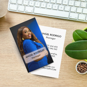 Minimalist Photo Business for Managers & Employee Card