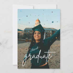 Minimalist Photo Collage Graduation party Invitation