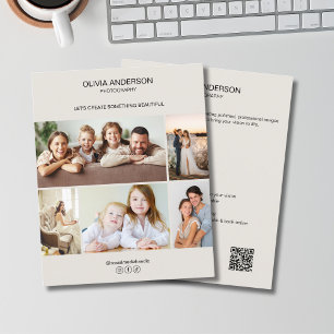 Minimalist Photo Collage Photographer Business Flyer
