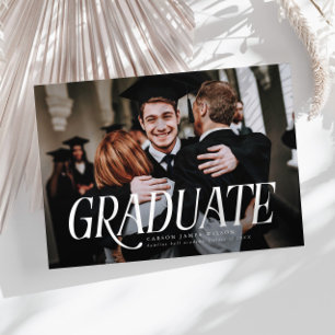 Minimalist Photo Graduation Announcement