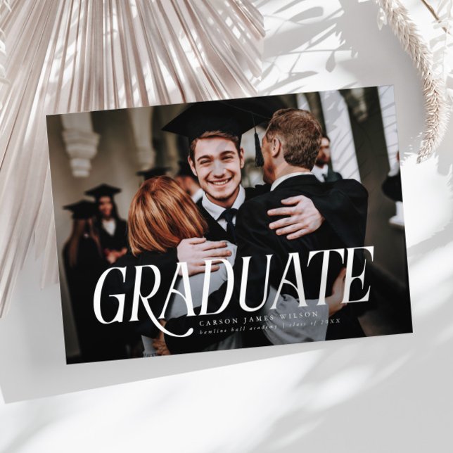 Minimalist Photo Graduation Announcement (Creator Uploaded)