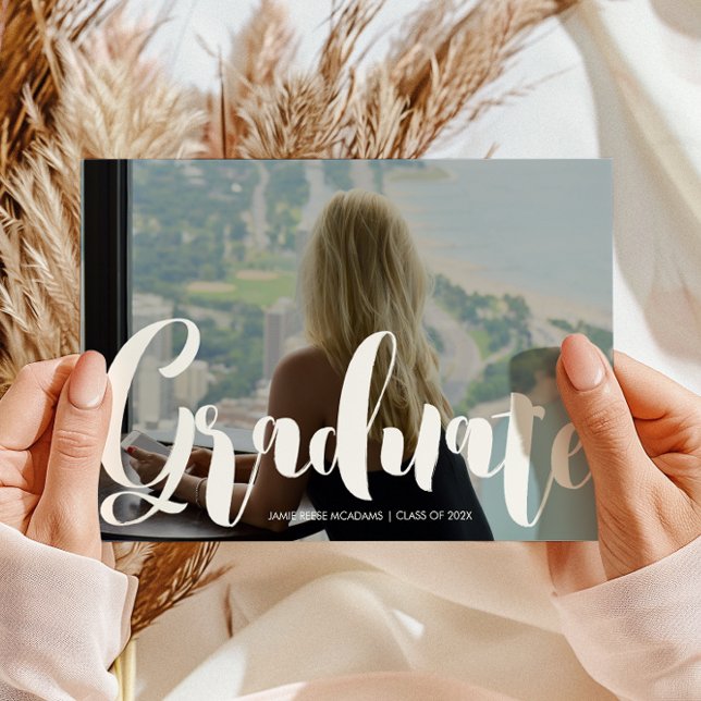 Minimalist Photo Graduation Party Invitation (Creator Uploaded)