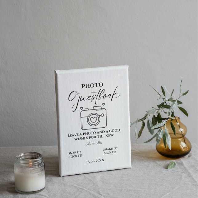 Minimalist Photo guestbook weeding photo sign (Creator Uploaded)
