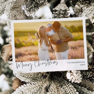 Minimalist Photo Holiday Card   Christmas Card