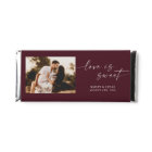 Minimalist Photo Love Is Sweet Wedding Hershey Bar