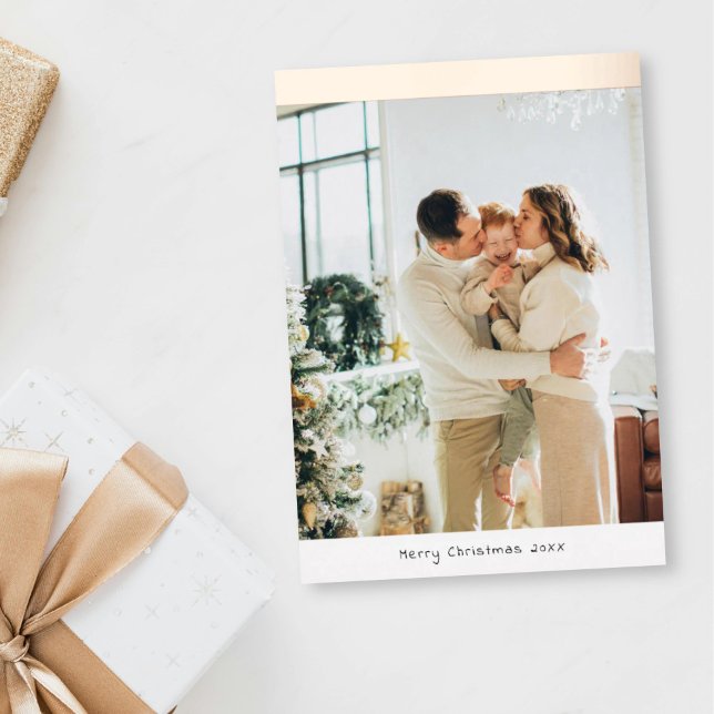 Minimalist Photo Merry Christmas Family  (Creator Uploaded)