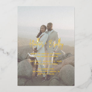 Minimalist Photo Modern Wedding