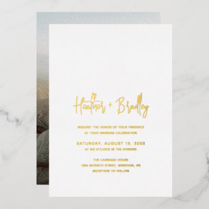 Minimalist Photo Modern Wedding