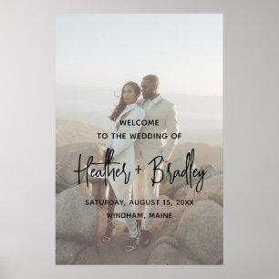 Minimalist Photo Modern Wedding Poster