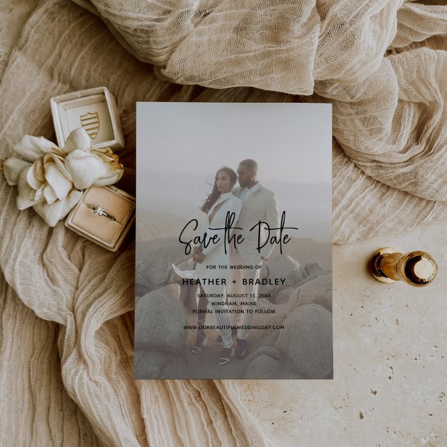 Minimalist Photo Modern Wedding Save The Date (Creator Uploaded)