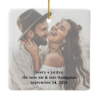 Minimalist Photo Ornament | Merry & Married Photo