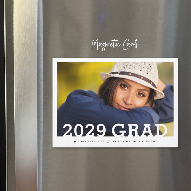 Minimalist Photo Overlay Graduation Announcement (Creator Uploaded)