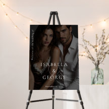 Minimalist Photo Overlay Wedding Welcome