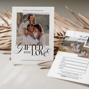 Minimalist Photo Photography Gift Certificate