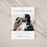 Minimalist Photo Save the Date | Black & Gold<br><div class="desc">Our Minimalist Photo Save the Date card is perfect to set the tone for a modern simplistic wedding.</div>