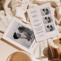 Minimalist Photo Strip Script Wedding