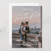 Minimalist photo wedding backpacker movie poster 