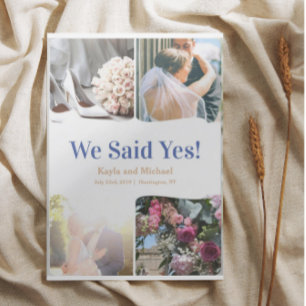 Minimalist Photo Wedding Invitation Printable 