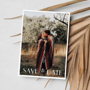 Minimalist Photo Wedding Save The Date