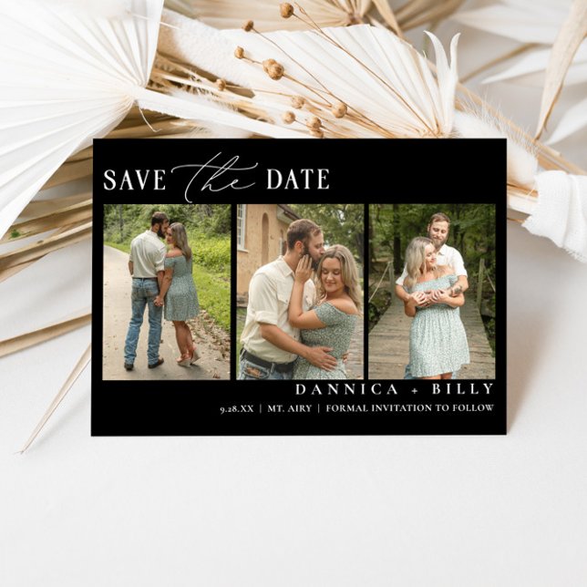 Minimalist Photo Wedding Save The Date Card (Creator Uploaded)