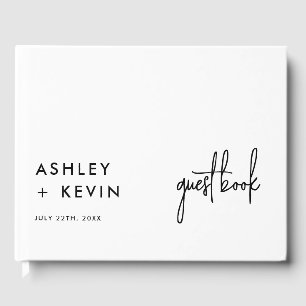 Minimalist Photo Wedding Signature Guest Book