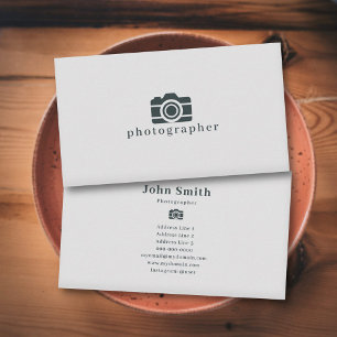 Minimalist Photographer  Business Card
