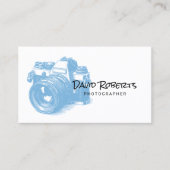 Minimalist Photographer Camera Drawing Photography Business Card (Front)