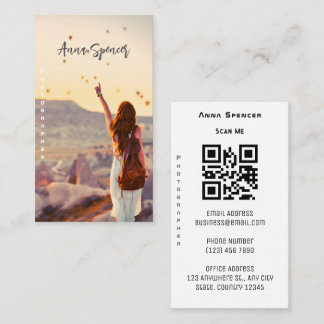 Minimalist Photography Full Photo Simple Business Card