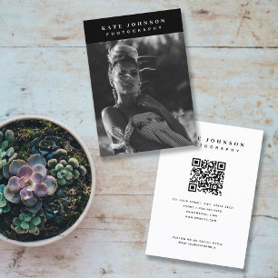 Minimalist Photography Full Photo Trendy Business Card