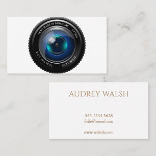 Minimalist Photography Photo Simple Business Card