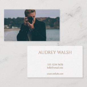 Minimalist Photography Photo Simple  Business Card