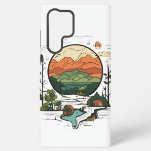 Minimalist picture of a sustainable plant samsung galaxy case