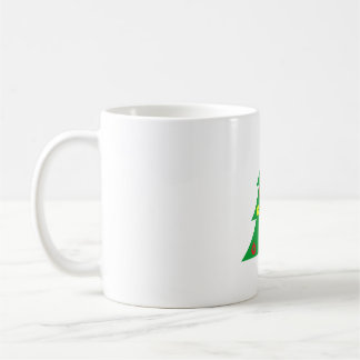 Minimalist Pine Tree Mug - Modern Abstract Christm