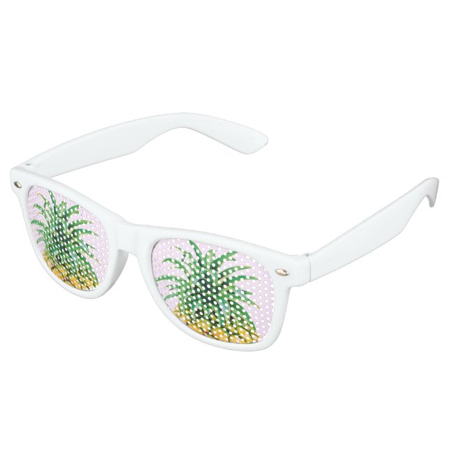 Minimalist Pineapple Retro Sunglasses (Angled)