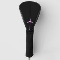 Minimalist Pink Aviation Golf Head Cover