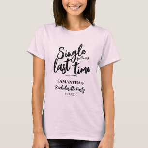 Minimalist Pink Bachelorette Party  T-Shirt