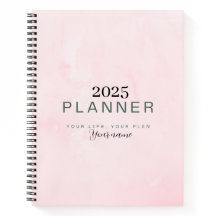 Minimalist Pink Diary Daily Schedule Planner Notes