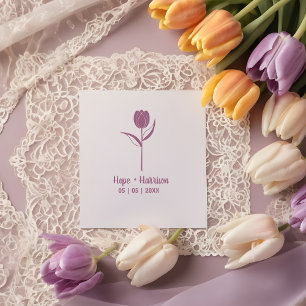 Minimalist Pink  for Wedding Rubber Stamp