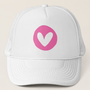 Minimalist Pink Heart Cap
